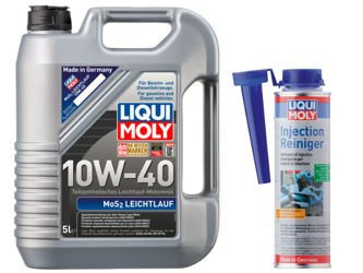 Olej Liqui Moly 10W40 MoS2 5L + Injection Reiniger!