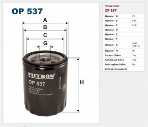 Filtr oleju Filtron Alfa Romeo 155