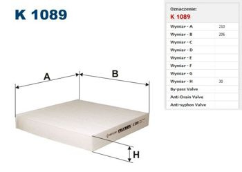 Filtr kabinowy Filtron Renault Laguna 2