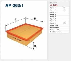 Filtr powietrza Filtron Volkswagen Passat (3B3, 3B6)