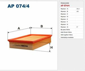 Filtr powietrza Filtron Volvo C30