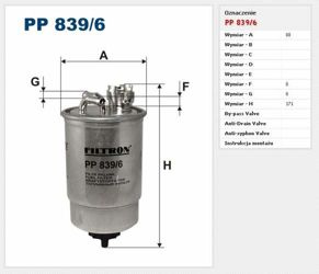 Filtr paliwa Filtron Volkswagen Sharan I