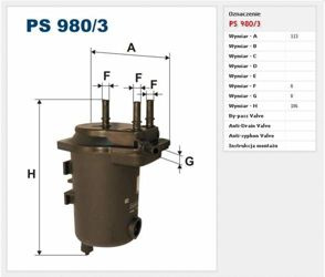 Filtr paliwa Filtron Renault Megane 2