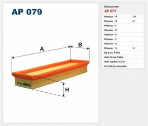FIltr powietrza Filtron Renault Clio 1