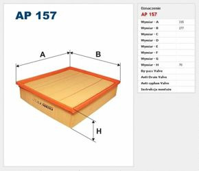 Filtr powietrza Filtron Volkswagen LT II (28, 35, 46)