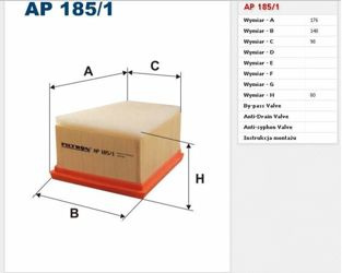 Filtr powietrza Filtron Renault Laguna 1