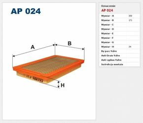 Filtr powietrza Filtron Alfa Romeo 146