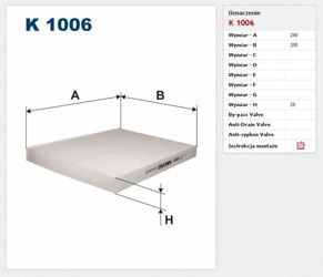 Filtr kabinowy Filtron Volkswagen Vento