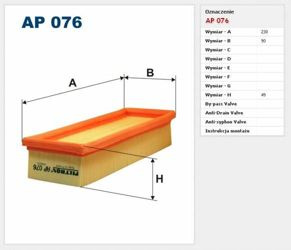 Filtr powietrza Filtron Fiat Cinquecento