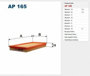 Filtr powietrza Filtron Volvo S40