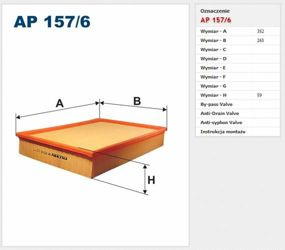 Filtr powietrza Filtron Volkswagen Crafter