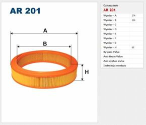 Filtr powietrza Filtron Volkswagen Caddy 2