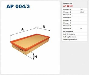 Filtr Powietrza Filtron Volkswagen Touareg