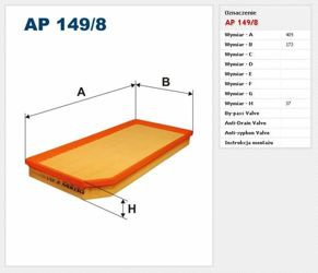 Filtr powietrza Filtron Volkswagen Passat (3C2, 3C5), Passat CC (2008-> )