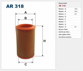 Filtr powietrza Filtron Fiat Barchetta
