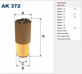 Filtr powietrza Filtron Volvo V70 II
