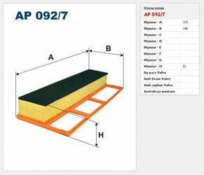 Filtr powietrza Filtron Alfa Romeo Mito