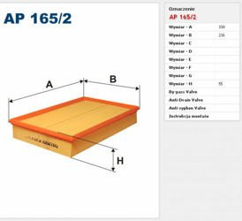 Filtr powietrza Filtron Volvo S80