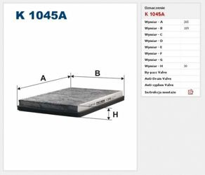 Filtr kabinowy Filtron Volkswagen Passat (1988->1996)