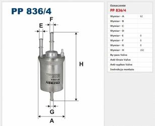 Filtr paliwa Filtron Volkswagen Eos