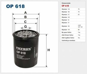 Filtr oleju Filtron Toyota Yaris I / Yaris Verso