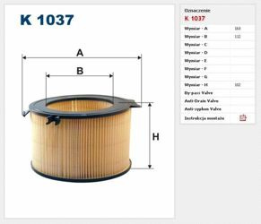 Filtr kabinowy Filtron Volkswagen Transporter T4