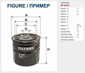 Filtr oleju Filtron Ford C-Max