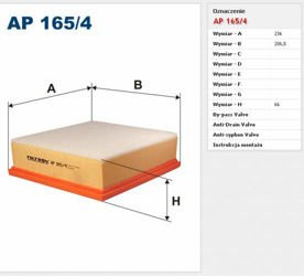 Filtr powietrza Filtron Volvo V70 III