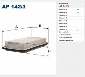 Filtr powietrza Filtron Toyota Corolla E12