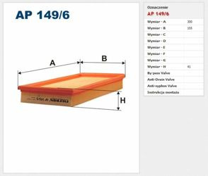 Filtr powietrza Filtron Volkswagen Polo IV