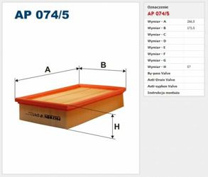 Filtr powietrza Filtron Volvo C30