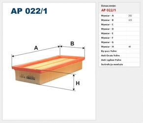 Filtr powietrza Filtron Fiat Punto II