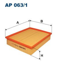 Filtr powietrza Filtron Audi A4