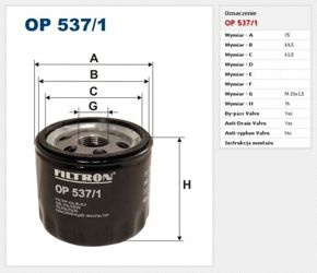 Filtr oleju Filtron Alfa Romeo 146