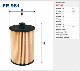 Filtr paliwa Filtron Volvo S60
