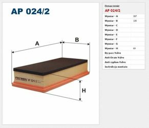 Filtr powietrza Filtron Alfa Romeo GT