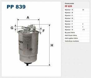 Filtr paliwa Filtron Volkswagen Golf 3