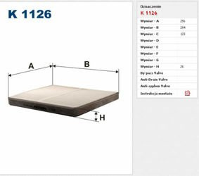 Filtr kabinowy Filtron Volvo V70 II