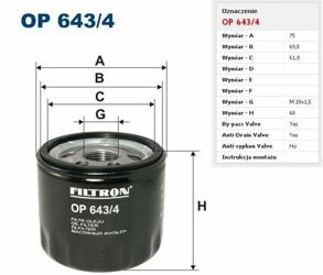 Filtr oleju Filtron Renault Espace 4
