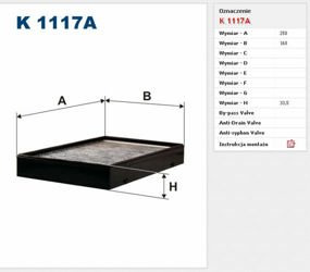 Filtr kabinowy Filtron Volvo XC70
