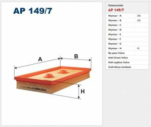 Filtr powietrza Filtron Volkswagen Golf V