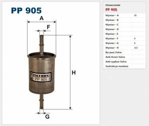 Filtr paliwa Filtron Volkswagen Golf V