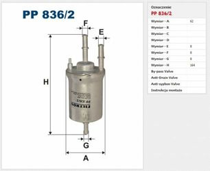 Filtr paliwa Filtron Volkswagen Eos