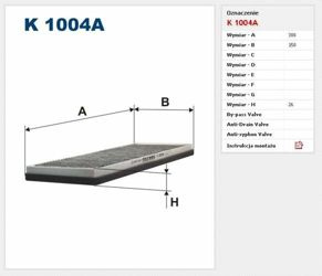 Filtr kabinowy Filtron Volkswagen Passat (1996->2000)