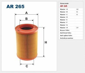 Filtr powietrza Filtron Volkswagen Transporter T4