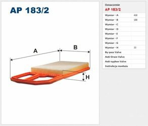 Filtr Powietrza Filtron Volkswagen Caddy 2