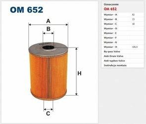Filtr oleju Filtron Volkswagen Golf  3