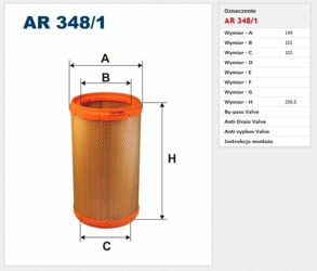 Filtr powietrza Filtron Alfa Romeo 147