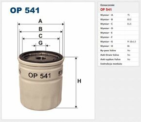 Filtr oleju Filtron Opel Astra F
