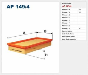 Filtr powietrza Filtron Volkswagen Polo IV